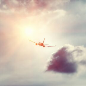 Flugzeug Himmel Wolken