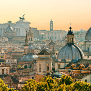 Blick über Rom von Sant'Angelo