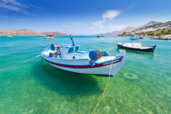 Kreta Fischerboot im Hafen