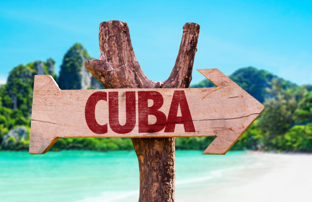 Kuba Strand Schild