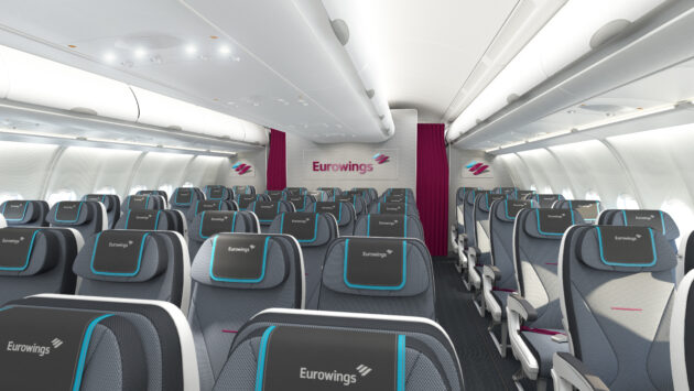 Eurowings BASIC Tarif Flugkabine von innen