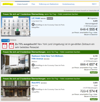 Expedia Angebote