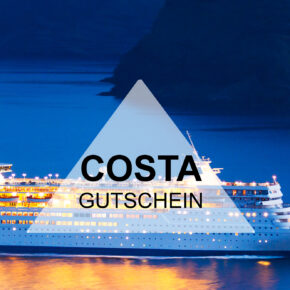 Costa Gutschein - 200 € bei der Buchung Eurer Kreuzfahrt sparen Costa Gutschein - 200 € bei der Buchung Eurer Kreuzfahrt sparen