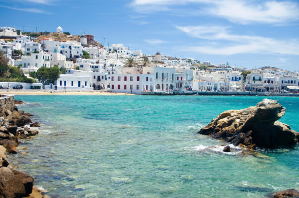 Bucht auf Mykonos