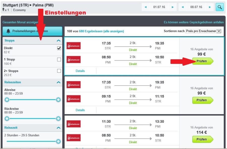 Skyscanner Flugsuche - Tipps für die günstigsten Flüge