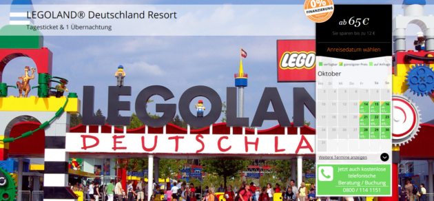 1 Nacht Im 3 Hotel Und Eintritt Ins Legoland Nur 65
