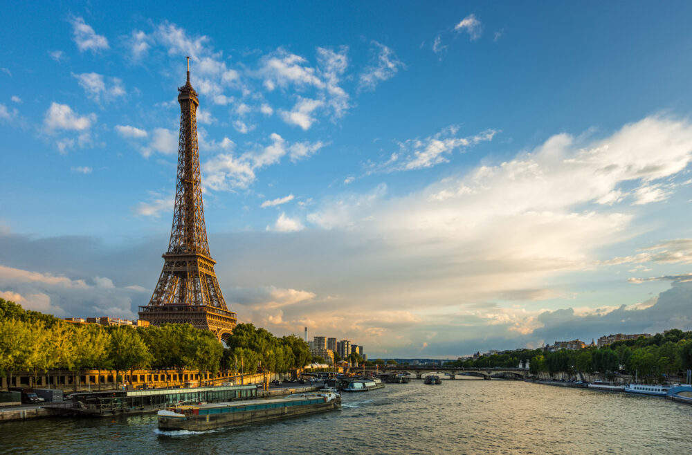 Paris Eiffelturm Seine