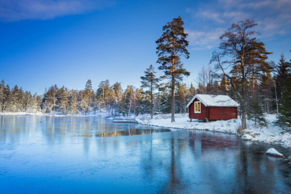 Schweden einsames Haus