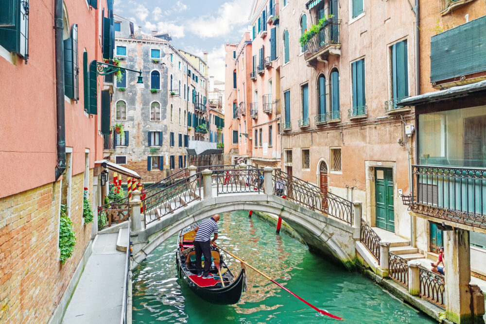 Venedig  Gondola Kanal