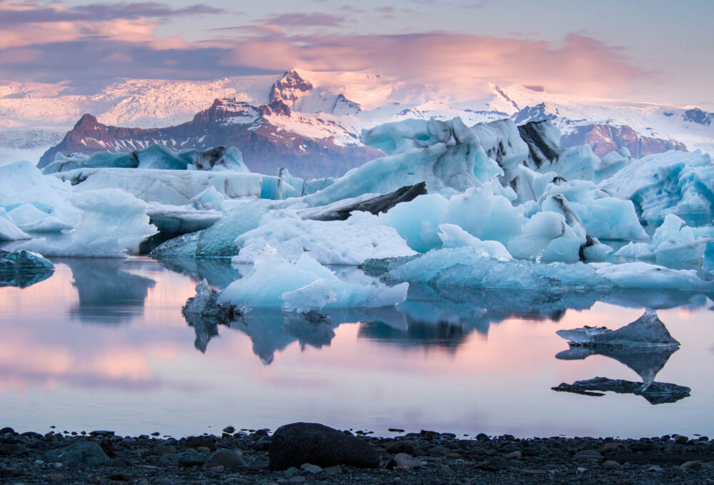 Island Dawn Glaciers