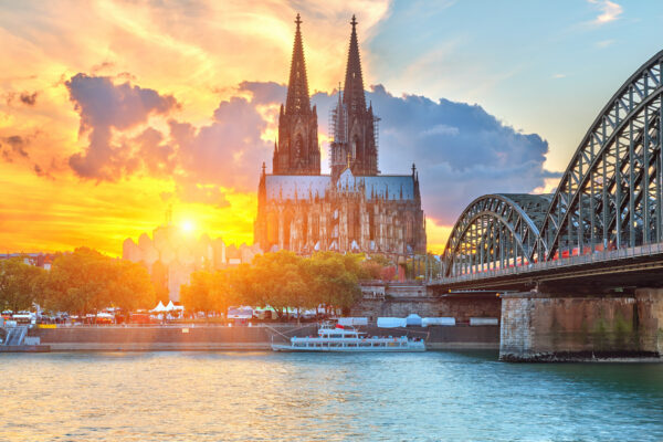 Köln Dom Sonnenuntergang