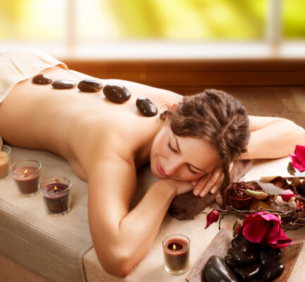 Wellness mit hot stone massage