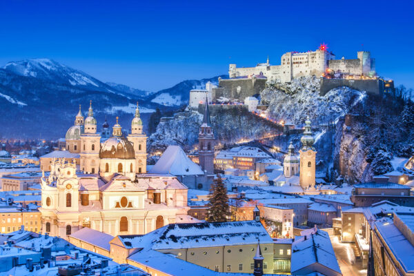 Salzburg Winter Nacht