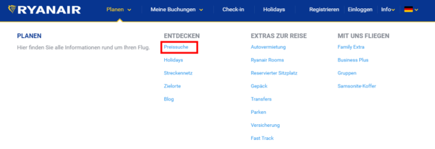 Ryanair Preissuche So Ergattert Ihr Die Gunstigsten Fluge