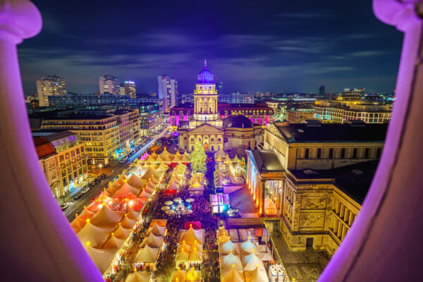 Berlin Dom Ausblick Platz Weihnachten