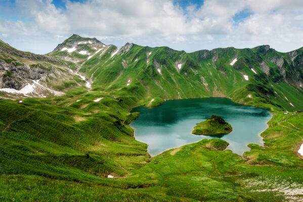 Deutschland Allgäu Schrecksee Berge