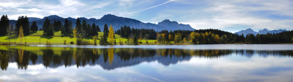 Deutschland Bayerischer Wald See Panorama