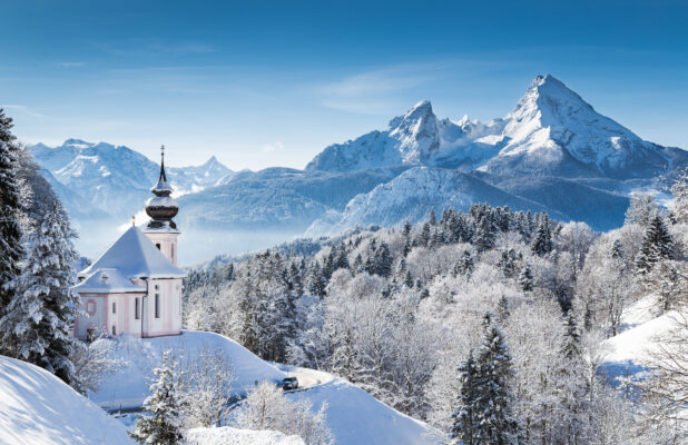 Deutschland Bayern Berchdesgarden Schnee