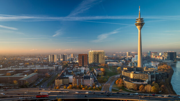 Düsseldorf von oben Fernsehturm