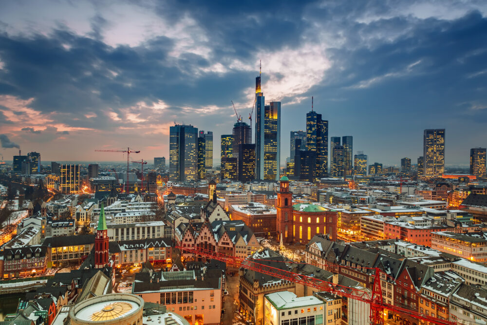 Frankfurt Nacht Skyline