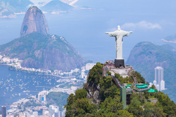 Brasilien Rio de Janeiro mit Christ Redeemer