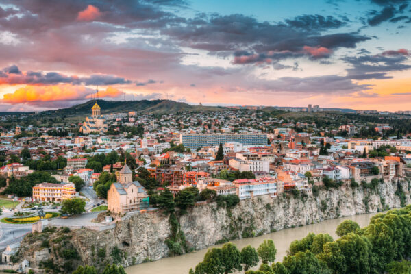 Georgien Tbilisi Aussicht