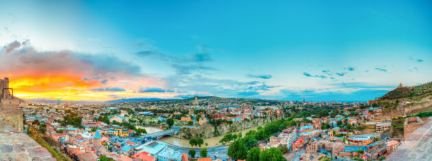 Georgien Tbilisi Panorama