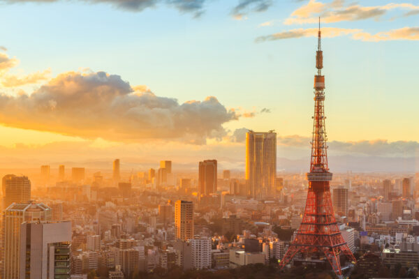 Japan Tokio Stadt Morgen