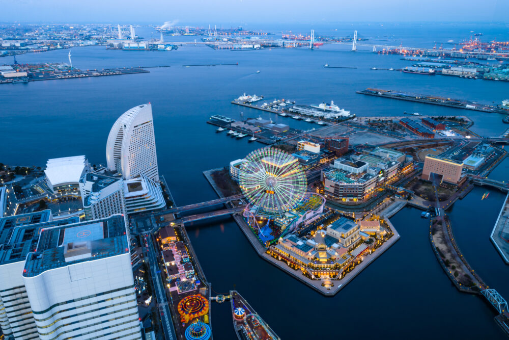 Japan Yokohama von oben