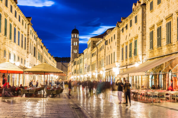 Kroatien Dubrovnik Fußgängerzone