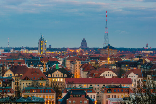 Leipzig Stadt von oben