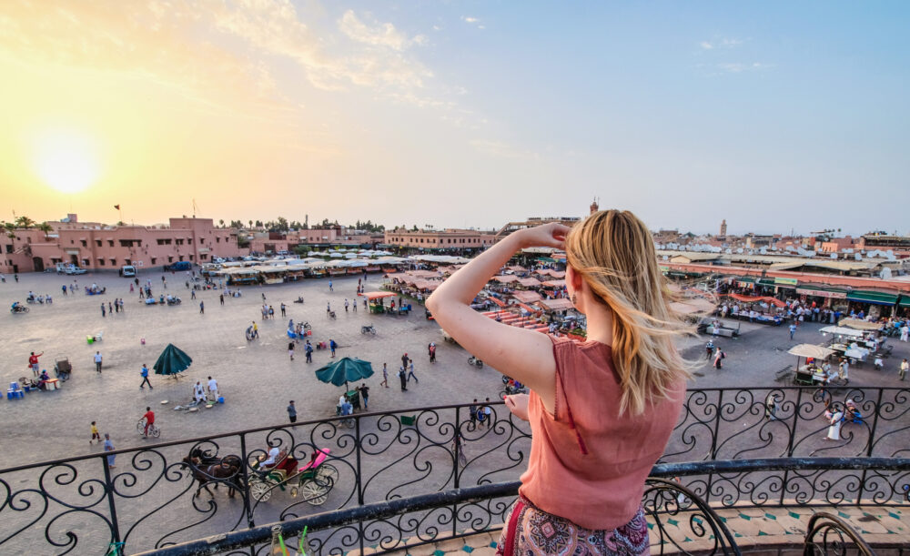 Marokko Marrakesch Frau