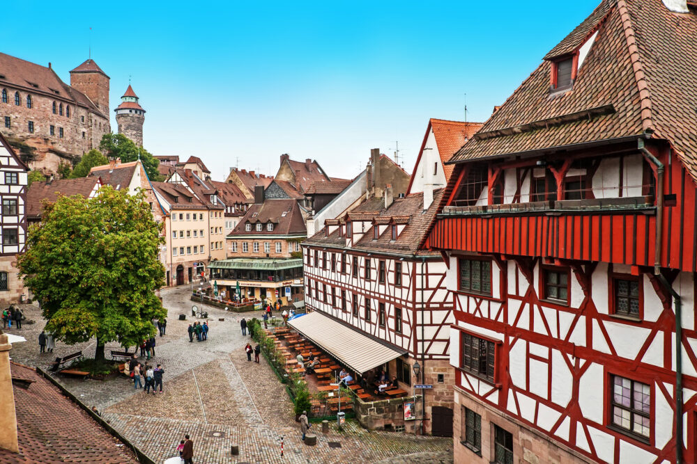 Nürnberg Marktplatz Fachwerk