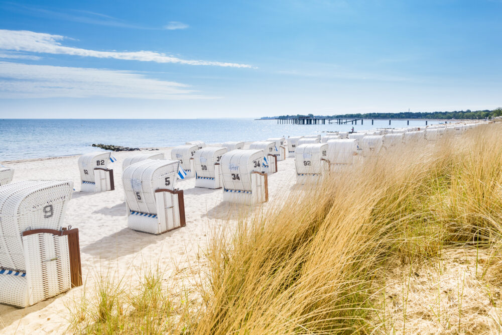 Ostsee Timmendorfer Strand Lübecker Bucht Strandkörbe