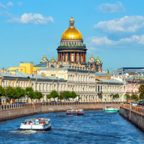 Russland St. Petersburg Fluss