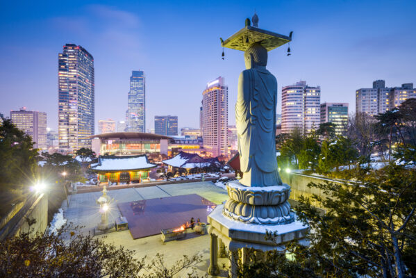 Südkorea Seoul Statue