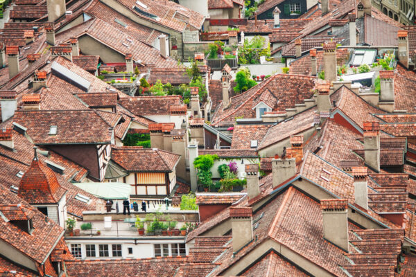 Schweiz Bern Hausdächer
