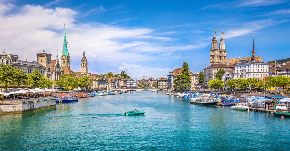 Schweiz Zürich Fluss