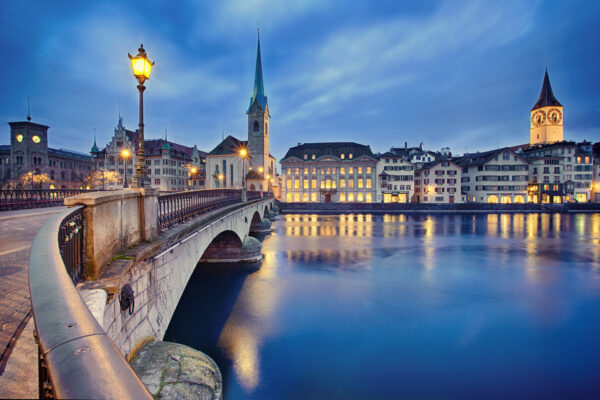 Schweiz Zürich Nacht