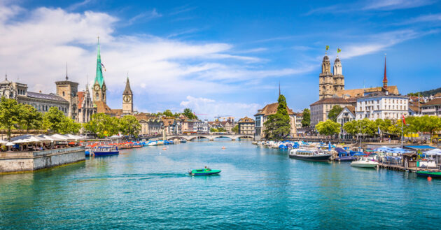 Schweiz Zürich Fluss