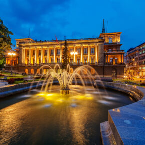 Serbien Belgrad Brunnen