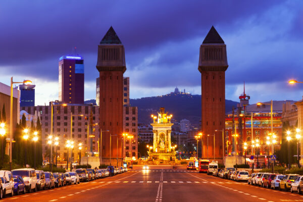 Spanien Barcelona Nacht