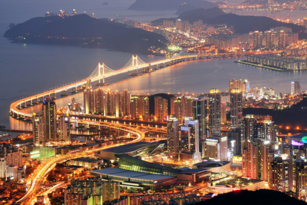 Südkorea Busan Skyline