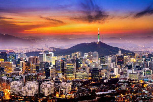 Südkorea Seoul Sonnenuntergang