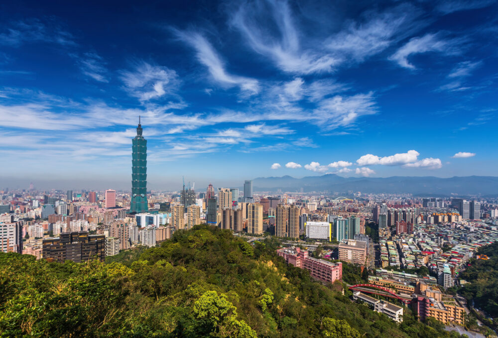 Taiwan Tapiei Stadt