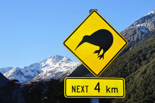 Neuseeland Schild