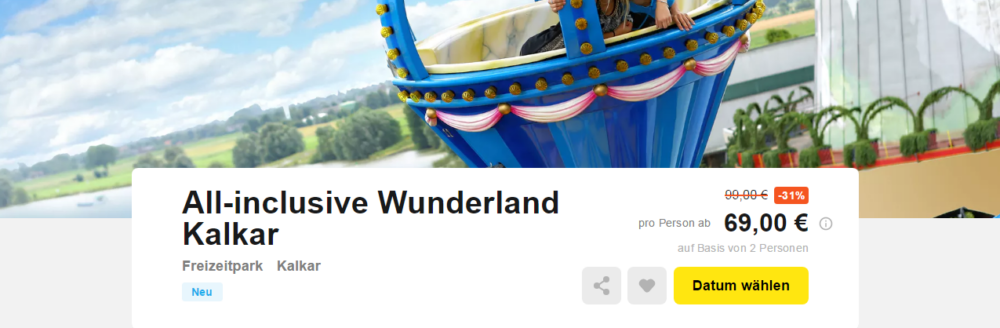 Wunderland Kalkar Gutschein 2 Fr 1 2020