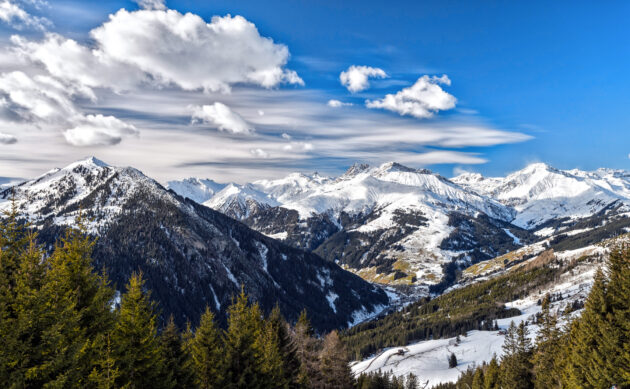 Österreich Zillertal Skifahren