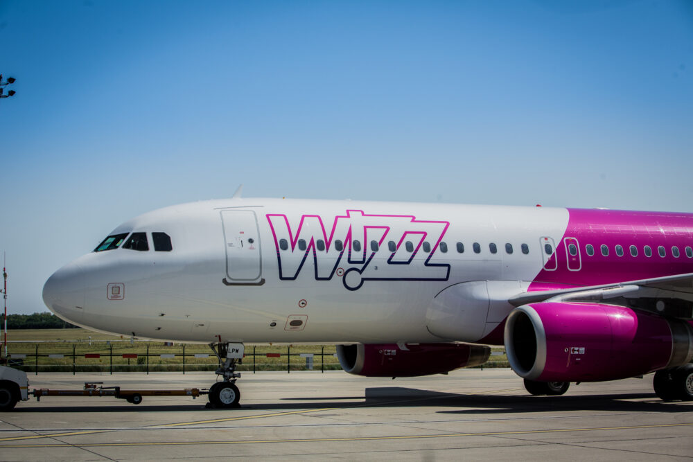 Wizz Air Flugzeug Turbine
