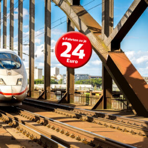 *Nur noch für kurze Zeit* Bahn-Sommerticket: 4 Fahrten durch Deutschland nur 24€/Fahrt für alle unter 27 Jahre *Nur noch für kurze Zeit* Bahn-Sommerticket: 4 Fahrten durch Deutschland nur 24€/Fahrt für alle unter 27 Jahre